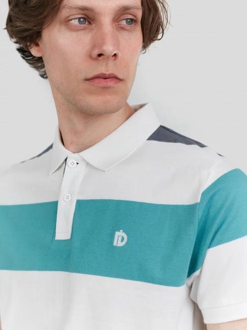 Fundango Incognito Stripe Poloshirt for men in green 5
