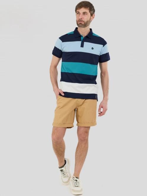 Fundango Incognito Stripe Poloshirt for men in blue 5