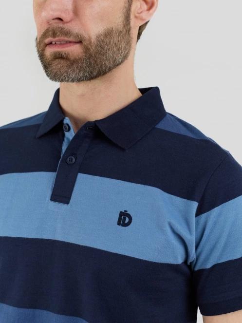 Fundango Incognito Stripe Poloshirt for men in dark blue 5