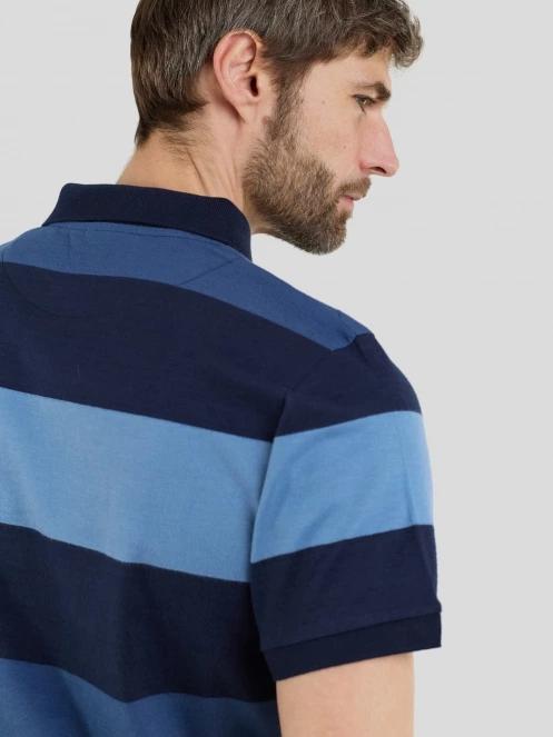 Fundango Incognito Stripe Poloshirt for men in dark blue 7