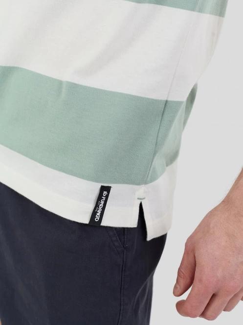 Fundango Incognito Stripe Poloshirt for men in green 6