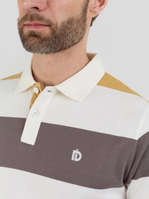 Fundango Incognito Stripe Poloshirt for men in yellow 5