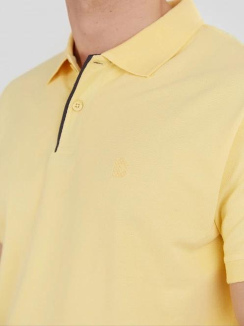 Fundango Molton Poloshirt for men in yellow 6