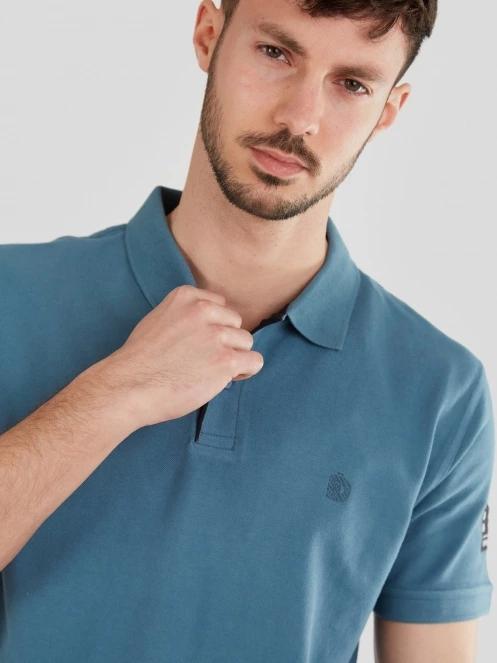 Fundango Molton Poloshirt for men in green 5