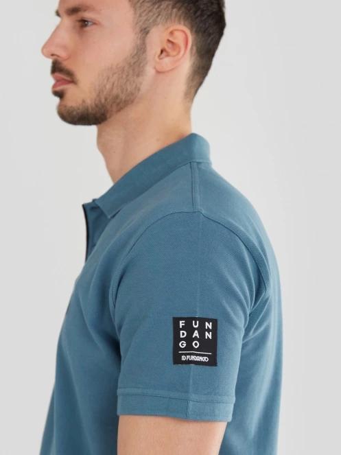 Fundango Molton Poloshirt for men in green 6
