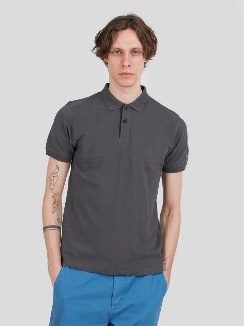 Fundango Insignia Poloshirt for men in grey 2