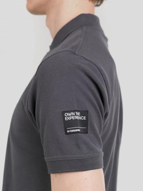 Fundango Insignia Poloshirt for men in grey 6