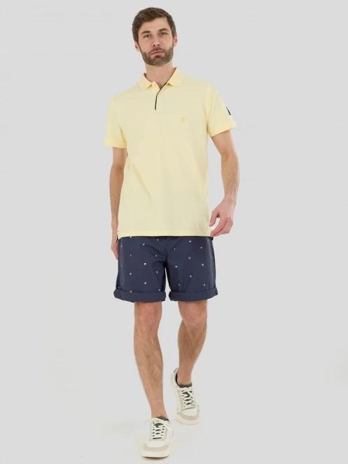 Fundango Insignia Poloshirt for men in yellow 4
