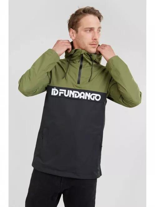 Fundango Salmo logo Anorak for men in oliv 5