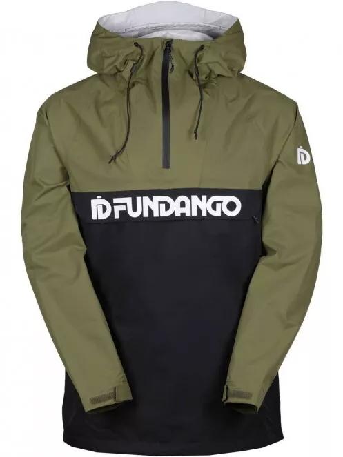 Fundango Salmo logo Anorak for men in oliv 6