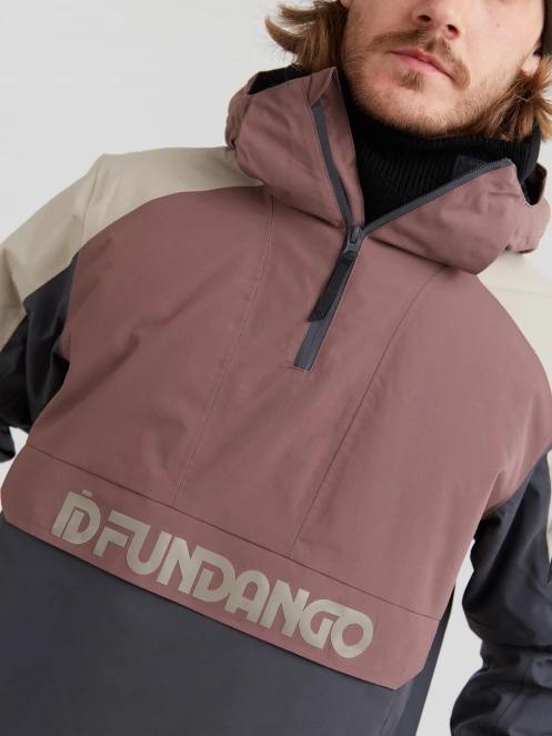 Fundango Burnaby Logo Anorak for men in purple 6