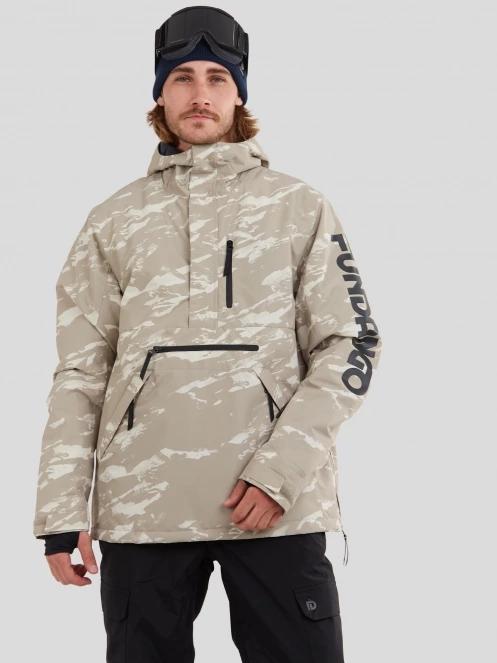 Fundango Tilbury Logo Anorak for men in grey 2