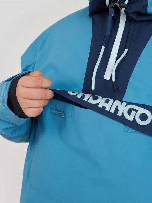 Fundango Burnaby Logo Anorak for men in light blue 4