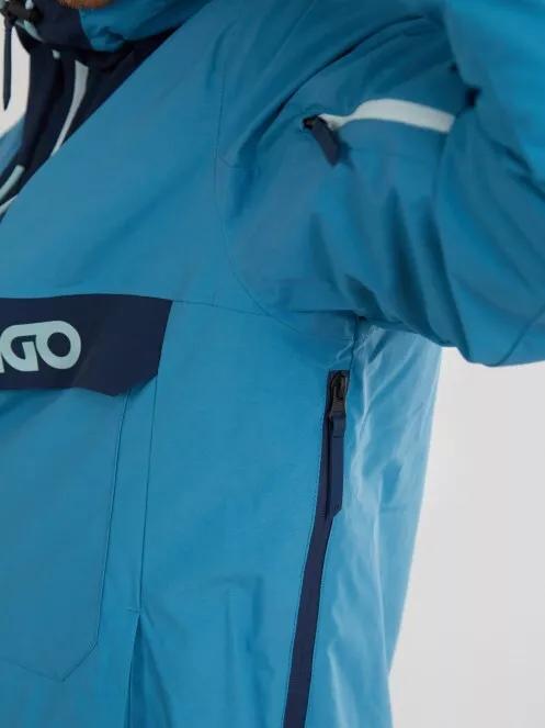 Fundango Burnaby Logo Anorak for men in light blue 5