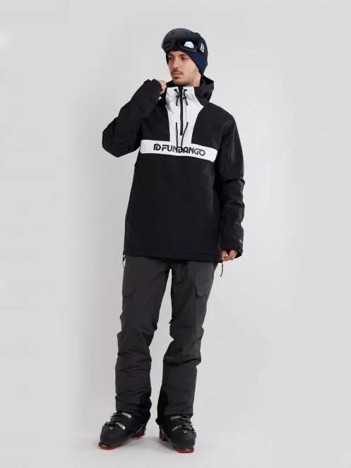 Fundango Burnaby Logo Anorak for men in black 4