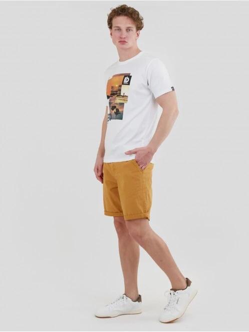 Fundango North Shore Chino Shorts for men in yellow 4