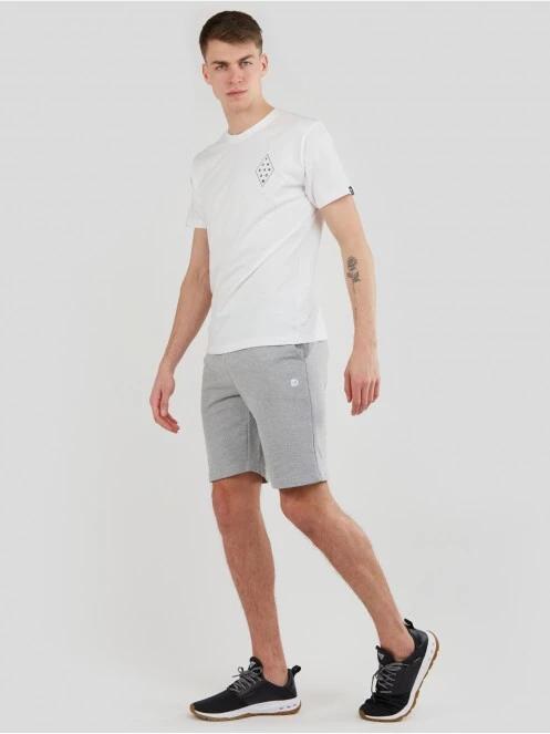 Fundango Delon Sweatshort for men in grey 5