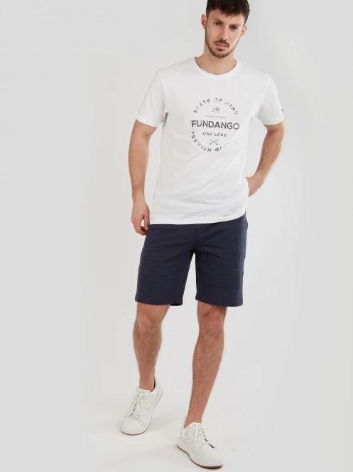 Fundango Delon Sweatshort for men in dark blue 4