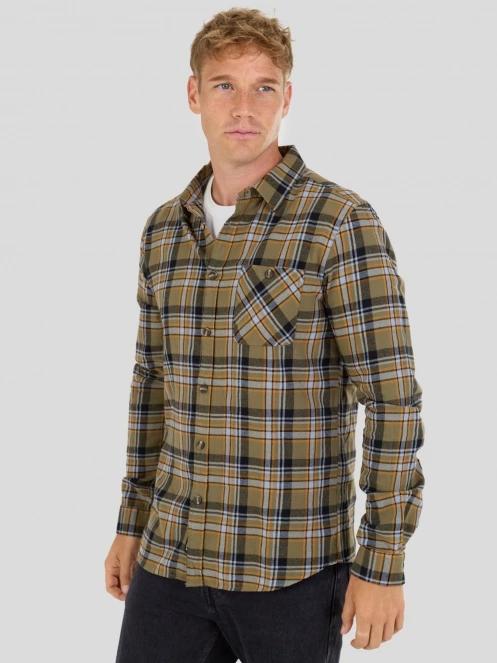 Fundango Harris Shirt for men in oliv 2