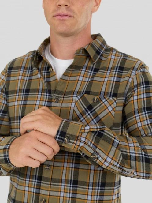 Fundango Harris Shirt for men in oliv 6