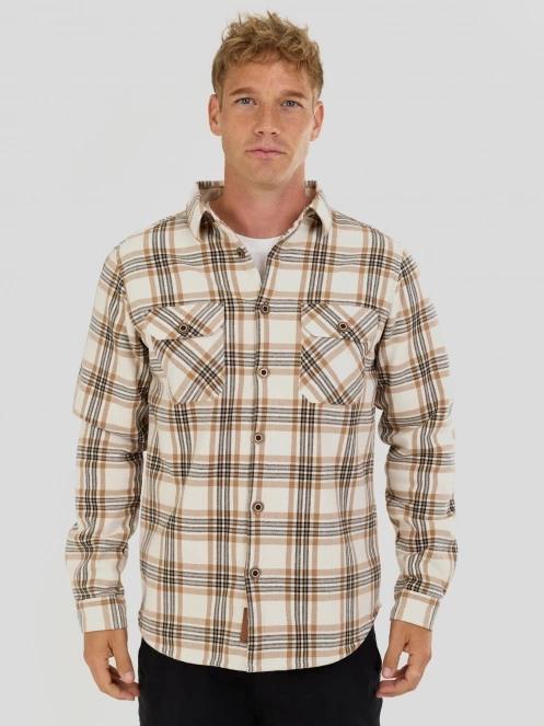 Fundango Roddy Lined Shirt for men in sand 5