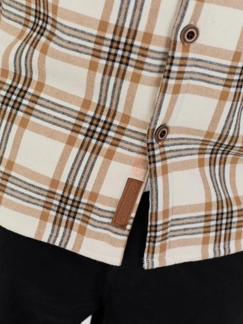Fundango Roddy Lined Shirt for men in sand 6