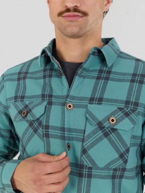 Fundango Roddy Lined Shirt for men in green 7