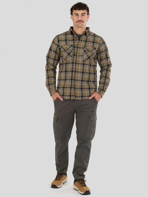 Fundango Roddy Lined Shirt for men in oliv 4