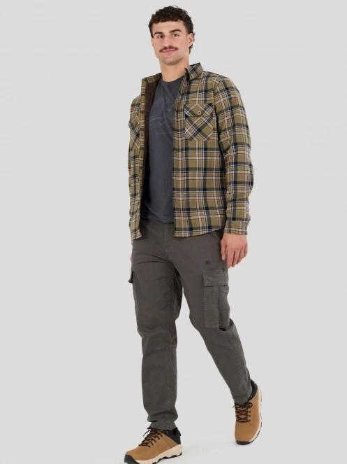 Fundango Roddy Lined Shirt for men in oliv 5