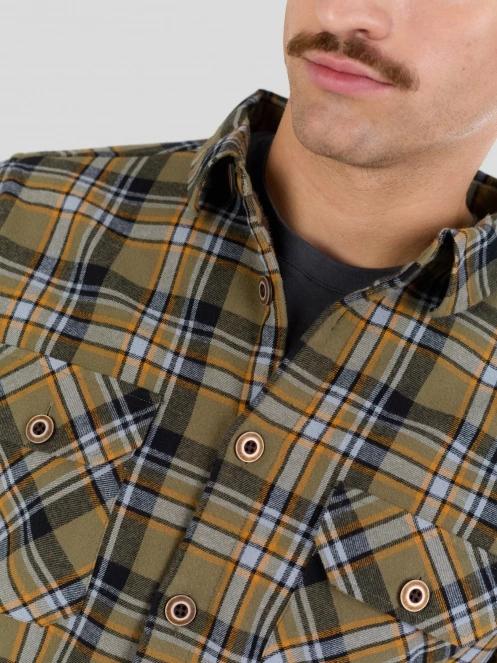 Fundango Roddy Lined Shirt for men in oliv 6