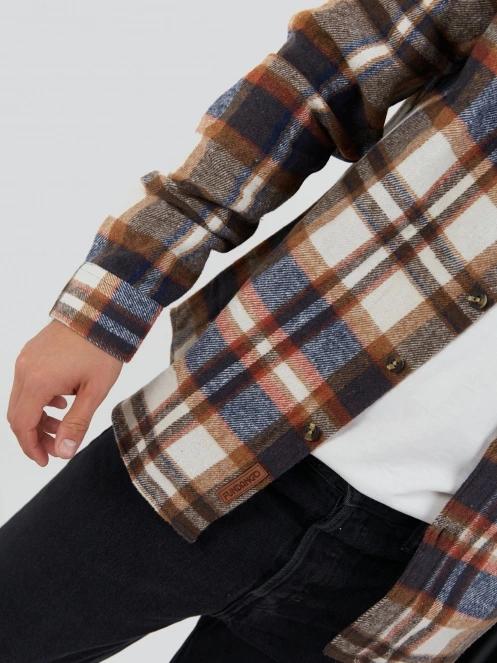 Fundango Parker Shirt Jacket for men in brown 8