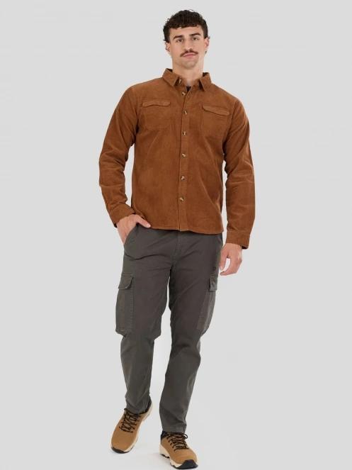 Fundango Oregon Corduroy Shirt for men in brown 4
