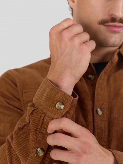 Fundango Oregon Corduroy Shirt for men in brown 9