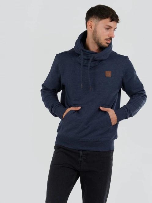 Fundango Conor Hooded Sweatshirt for men in dark blue 4