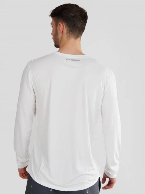 Fundango Maurice Long Rashguard for men in white 3