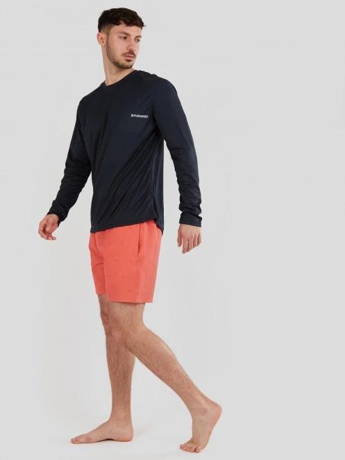 Fundango Maurice Long Rashguard for men in dark blue 4