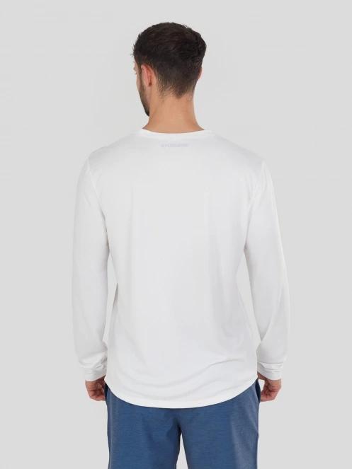 Fundango Maurice Long Rashguard for men in white 4