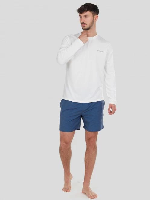 Fundango Maurice Long Rashguard for men in white 5