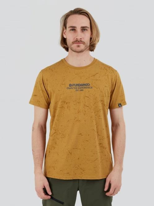 Fundango Theory T-shirt for men in yellow 3