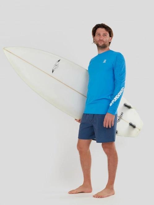 Fundango Manado Long II Rashguard for men in light blue 4