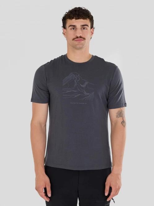Fundango Wanaka Merino T-shirt for men in grey 2