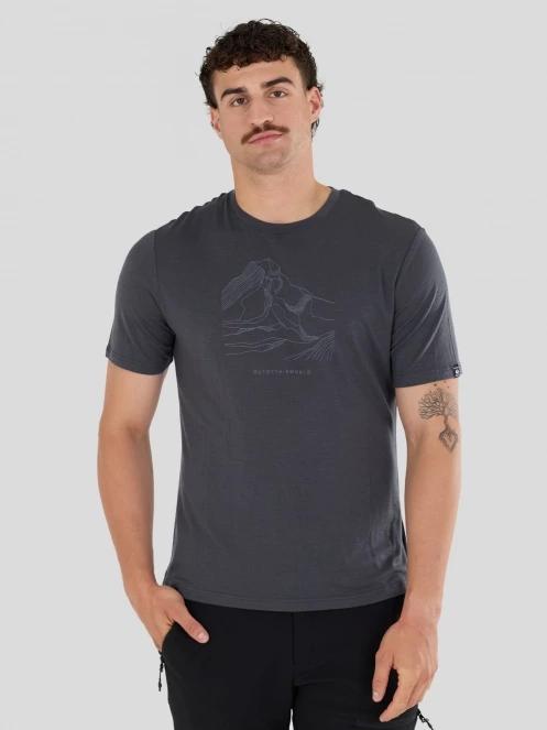 Fundango Wanaka Merino T-shirt for men in grey 6