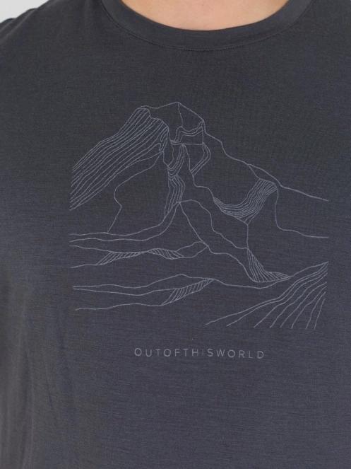 Fundango Wanaka Merino T-shirt for men in grey 7