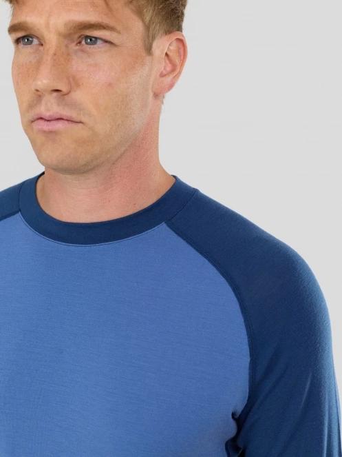 Fundango Rotorua Merino Longsleeve for men in blue 5