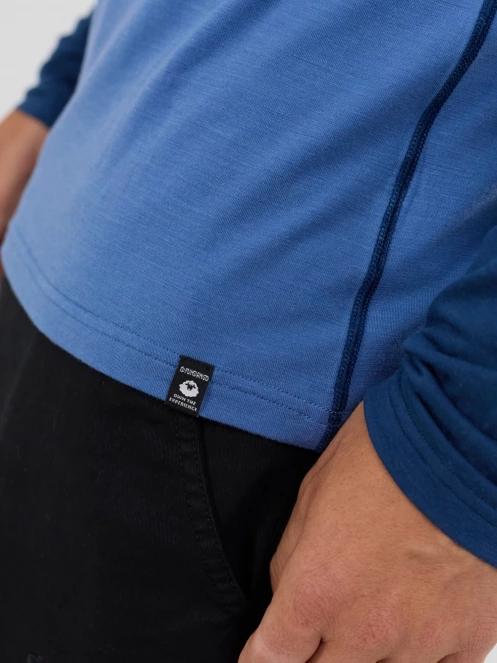 Fundango Rotorua Merino Longsleeve for men in blue 6