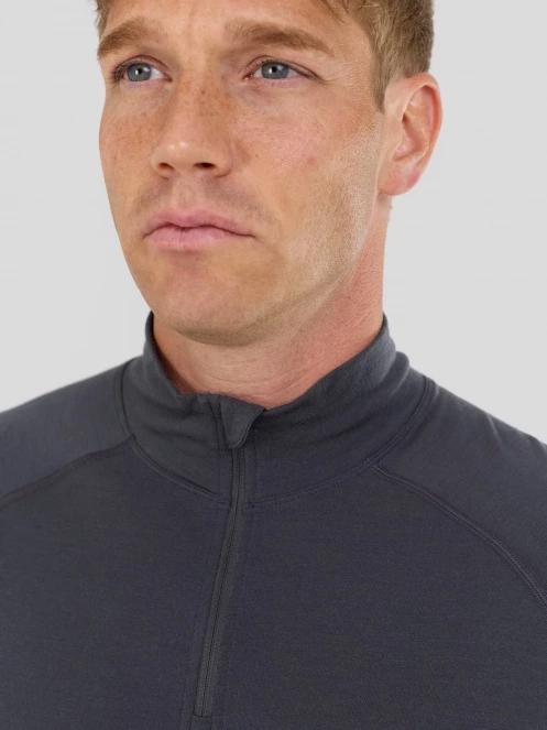 Fundango Temuka Merino Halfzip for men in grey 5
