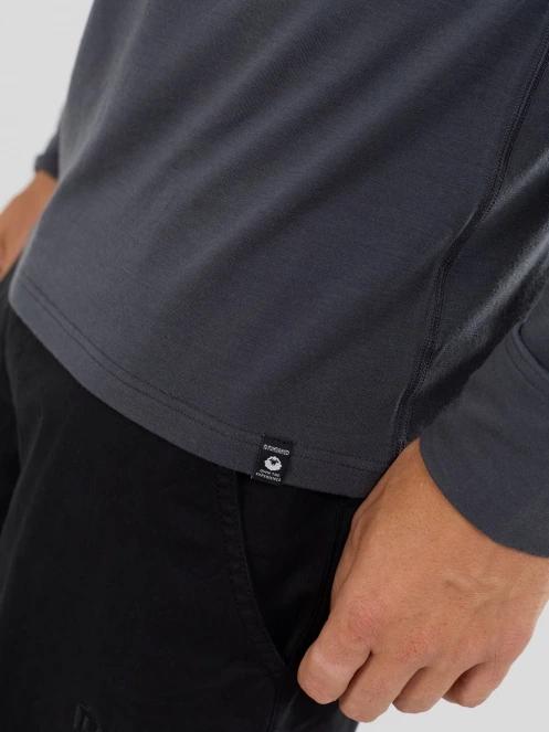 Fundango Temuka Merino Halfzip for men in grey 6