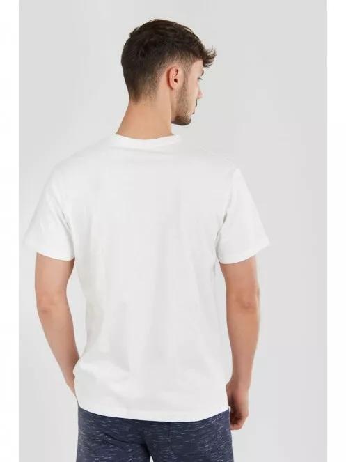 Fundango Basic T Logo-1 T-shirt for men in white 3