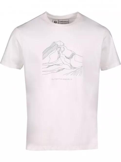 Fundango Basic T Logo-1 T-shirt for men in white 6