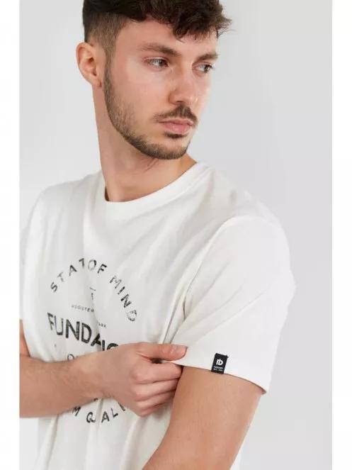Fundango Basic T Logo-2 T-shirt for men in white 4